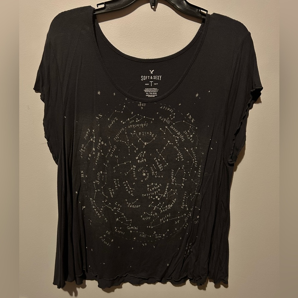 American Eagle Astrology Constellation Soft&Sexy Tee